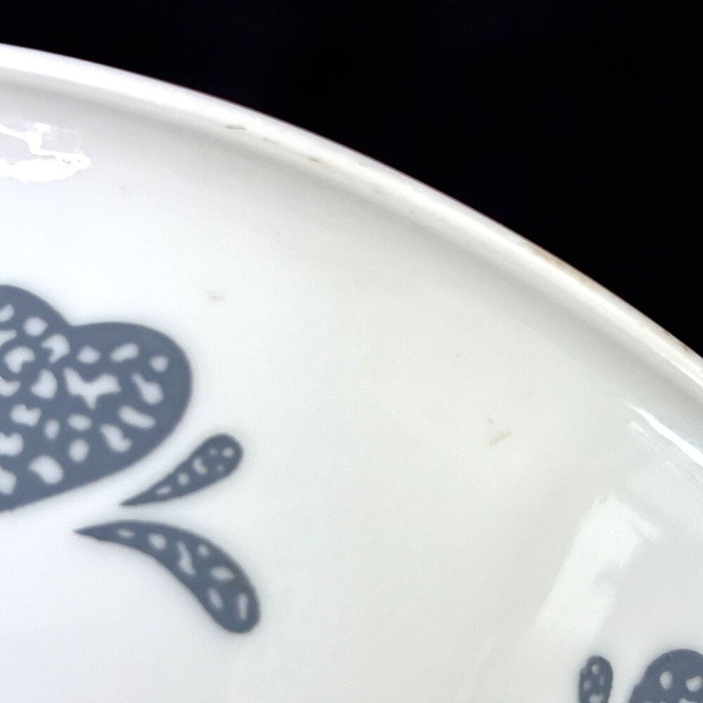 Corelle Corning Blue Hearts Cereal Soup Bowl 6-1/4" Sponged Vintage 90s Retired - Picture 8 of 9
